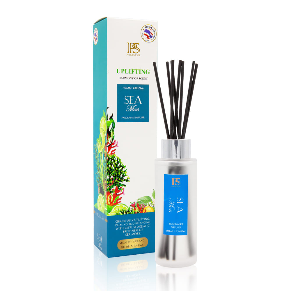 ก้านไม้หอมปรับอากาศ PHRUKSA SPA  ขนาด 100 มล.  กลิ่นมอสทะเล
